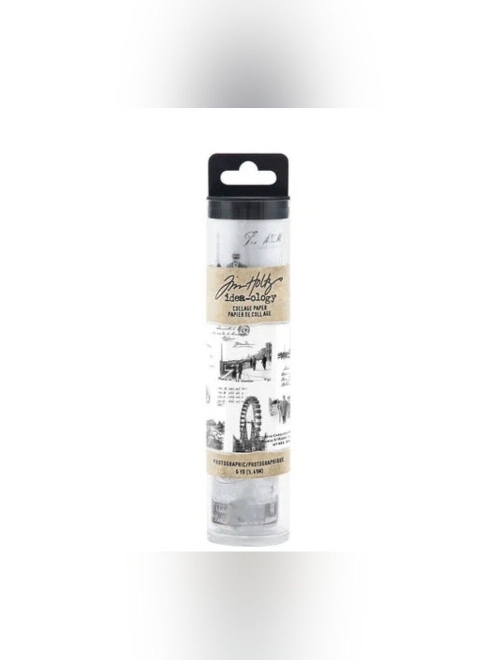 Tim Holtz Idea-ology Collage Paper Roll - Black & White